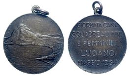 a- Lugano, Medaille 1934, Silber, sport