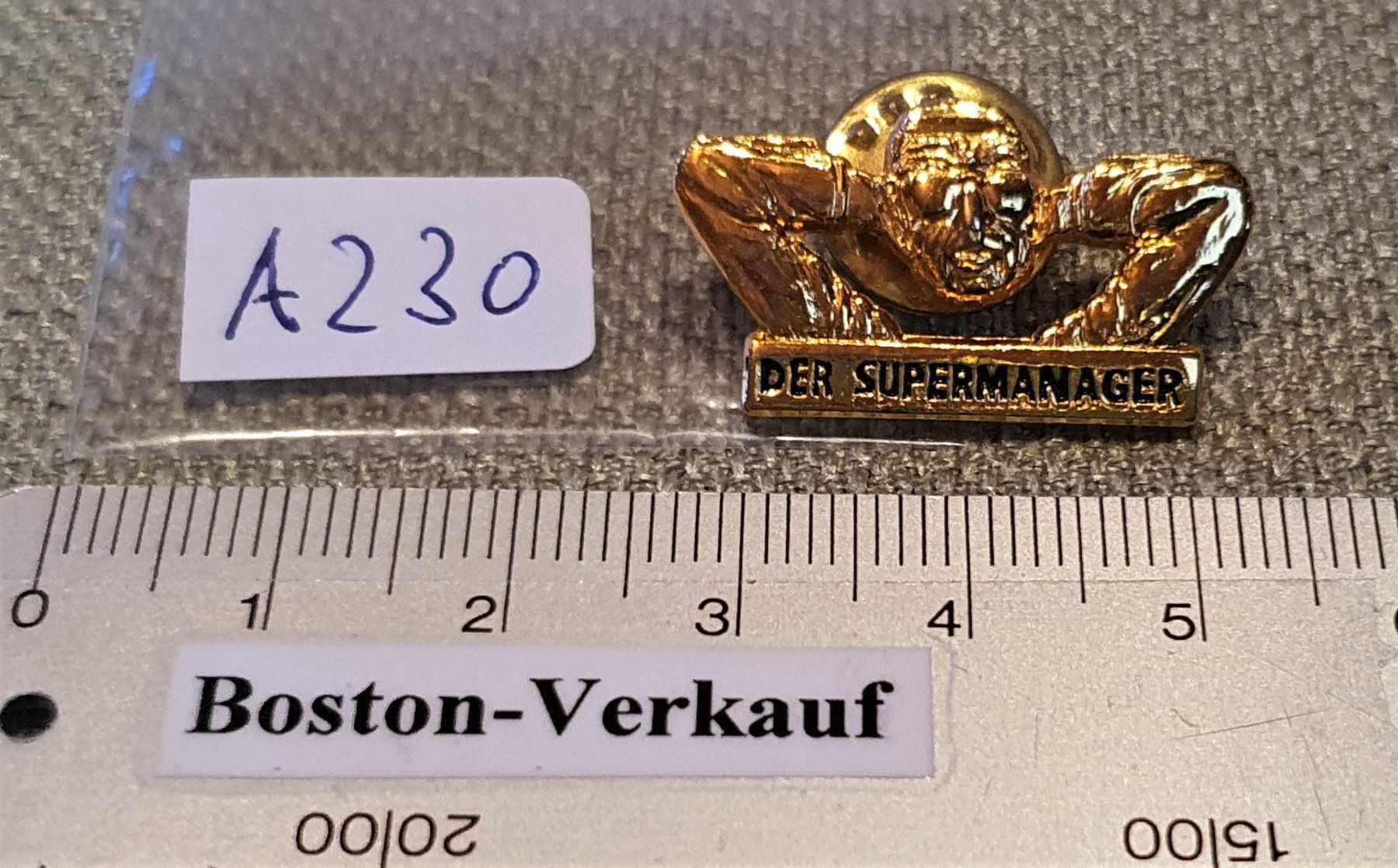 Plaketten & Abzeichen: A230 - Pin Gold Mensch Der Supermanager – Gebraucht aus Reinach BL von Boston-Verkauf 3