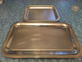 4x Large + 4x Medium Metal Serving Apéro Trays