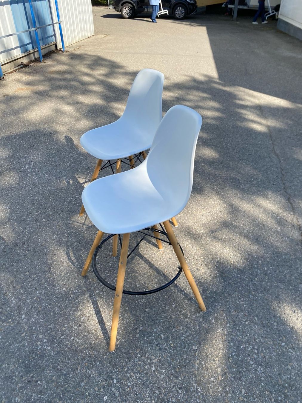 Seggioloni: Lot de 2 chaises de bar blanches – Usato da St-Blaise venduto da Windy2 1