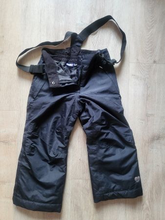 Kinder Skihose mit Latz Grösse 98/104 schwarz