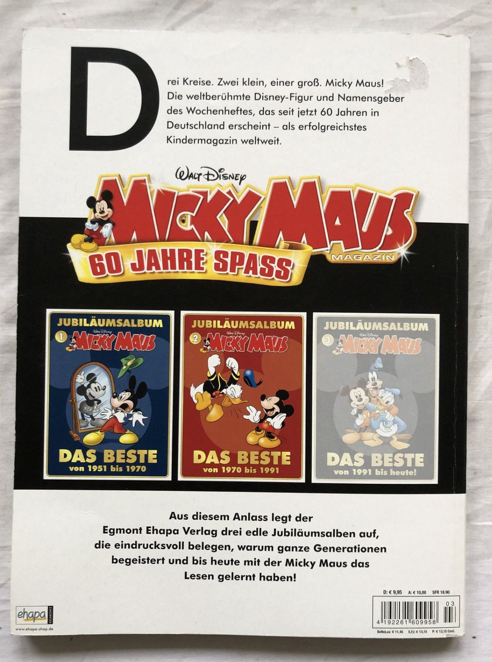 Fumetti: Micky Maus - Jubiläumsalbum - Band 3 – Usato da Schaffhausen venduto da durruti 4