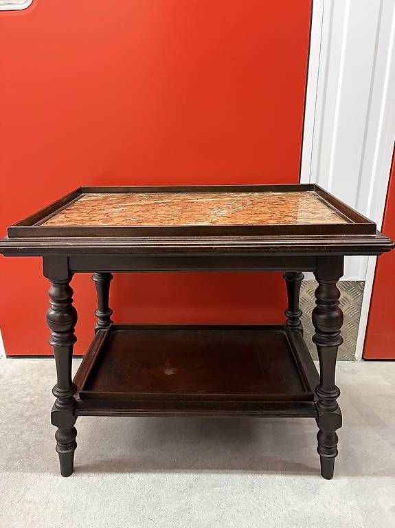 Tische: Table ancienne avec plateau en marbre – Gebraucht aus Aigle von vzurcher73