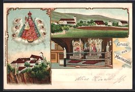 Litho Mariastein, Kloster, Aussen- und I