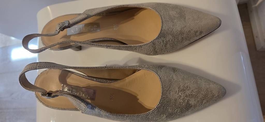 Scarpe da donna: Gabor Pumps silber Wildleder – Usato da Wolfhausen venduto da LoukAudio 3