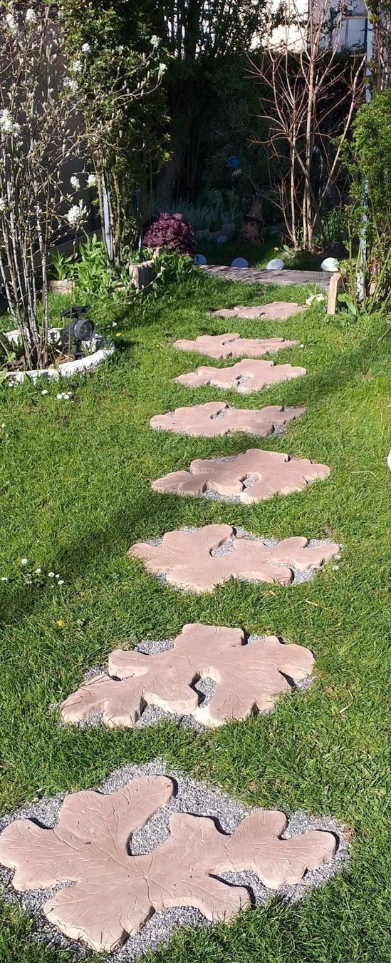 Mineralien & Heilsteine: Beton Trittstein-Wurzel mit Holzstruktur – Neu (gemäss Beschreibung) aus Herbetswil von AHA-Garten 6