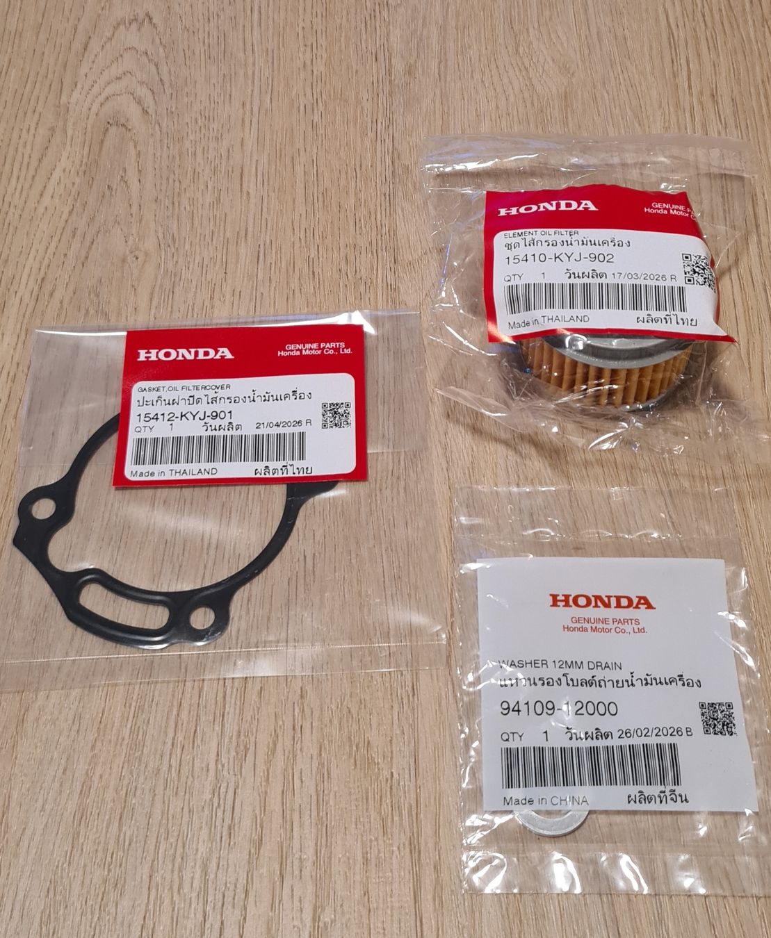 Alle Motorradersatzteile: Honda CRF 300 Ölwechsel Set – Neu und originalverpackt aus Basel von RKO1981