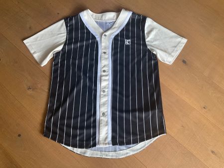 Karl Kani Retro Baseball Jersey, schwarz/weiss, Gr. M