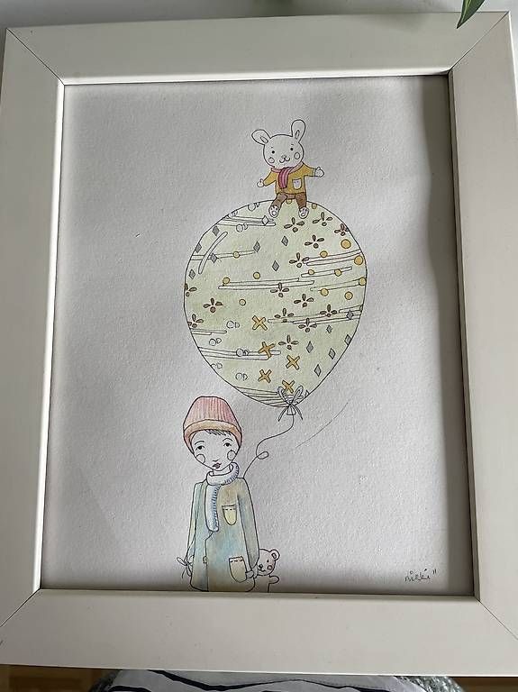 Foto & Immagini: Handgemaltes Bild für Kinderzimmer  – Usato da Dietlikon venduto da VintageStudioZurich 1