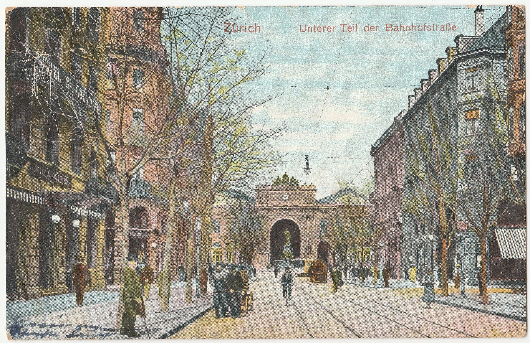 Cartoline postali: Zürich -  5 alte Ansichtskarten   (1906 -1917) – Usato da Fällanden venduto da Blausegelfliege 6