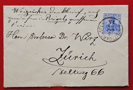 DEUTSCHES REICH GERMANIA WEIZSÄCKER STUTTGART ZÜRICH 1904
