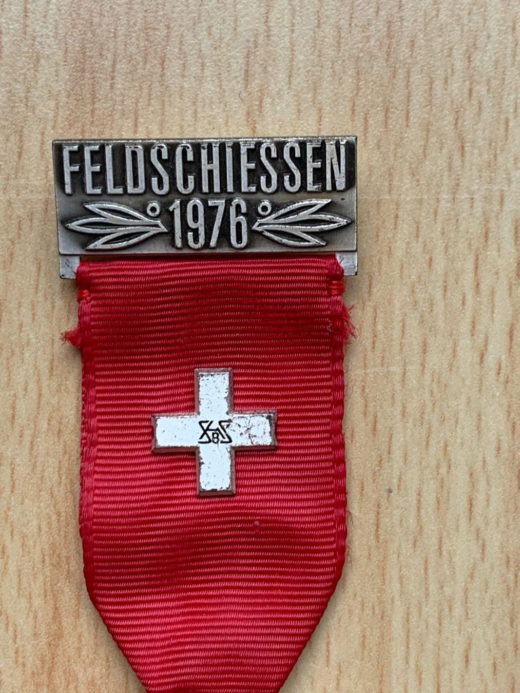 Medaillen: Feldschiessen SASB Plakette 1976 - Wappengilde der Schmiden – Gebraucht aus Sarmenstorf von habasa 2