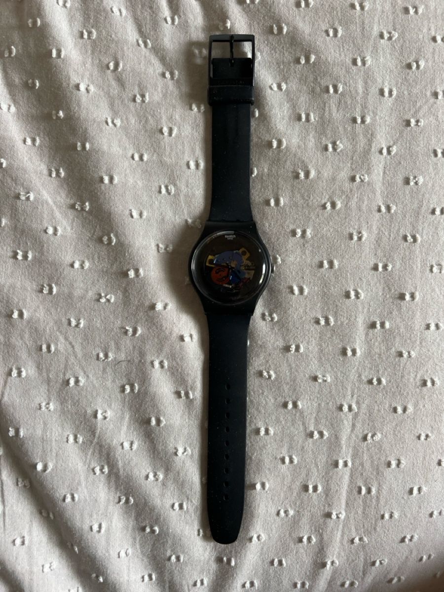 Swatch Uhren: Schwarze Swatch Automatik Uhr - Sammlerstück! Selten! – Gebraucht aus Schinznach-Bad von noconcept70