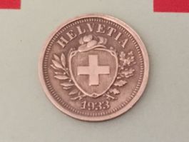 1 Rappen 1933 vz, nur 3,0 Mio!