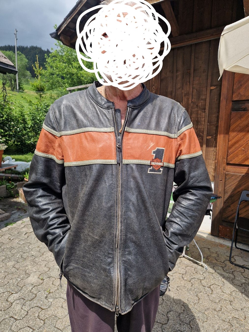 Harley-Davidson Giacche: Motorradjacke Leder Harley Davidson 3XL – Usato da Wilen (Sarnen) venduto da Ponok