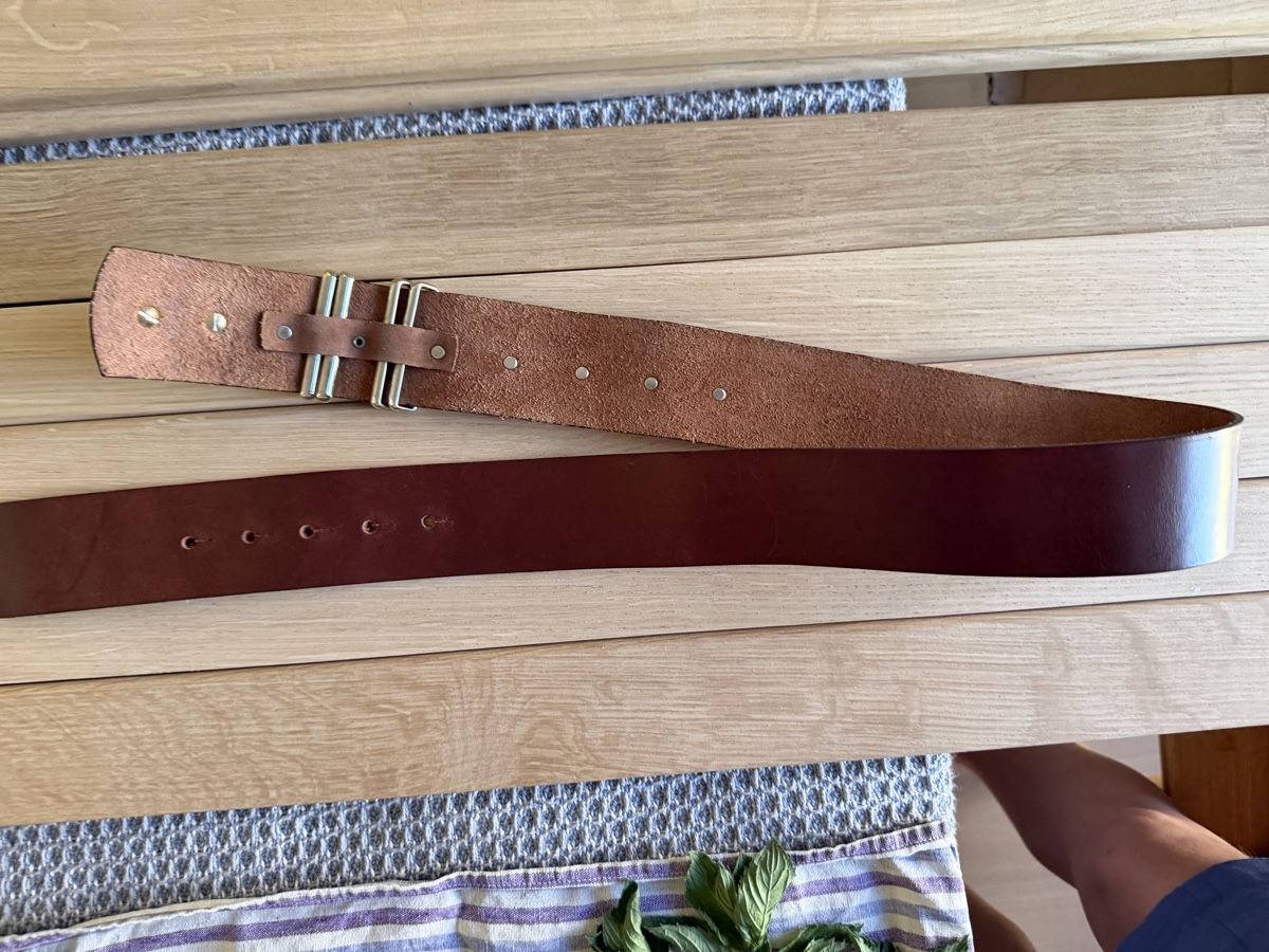 Cinture: Leather Belt Brown Size 85 Made in Spain – Usato da Corsier GE venduto da Karol_save_planet 2