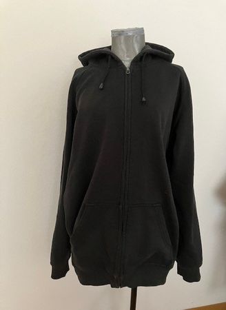 Veste à capuche zippée noire, taille XXL Urban classique