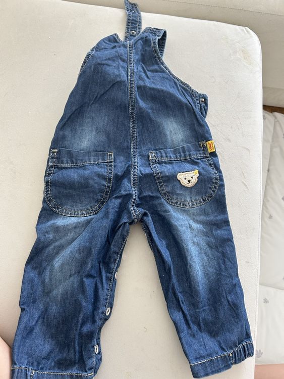 Steiff Latzhose Jeans Baby 74/80 3
