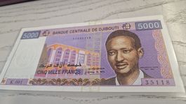 5000 Francs Djibouti Banknote - Seltenes Sammlerstueck! 🇨🇮