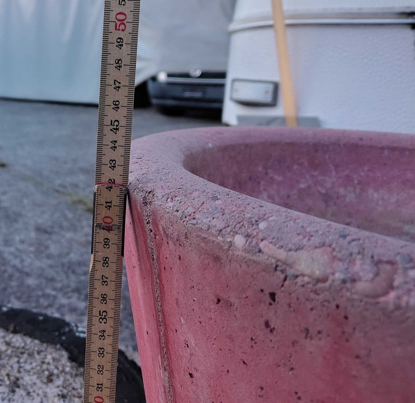 Blumentöpfe: Pflanztrog rund Beton – Gebraucht aus Langnau b. Reiden von Renegade932 2