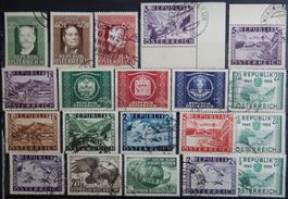 Österreich ex. Kat. 767-1022 gest. 1945/55 Kat. 97 Euro