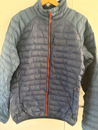 Haglöfs Primaloft graublau mit rotem Reissverschluss M's M