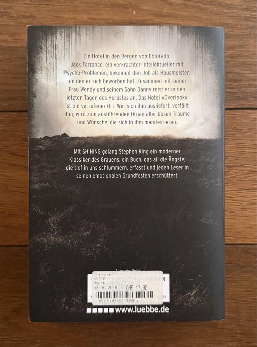 Bücher: Shining - Stephen King – Neu (gemäss Beschreibung) aus Moosseedorf von smushpuff 1