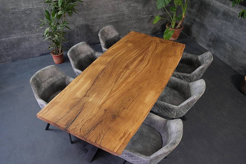 Tische: Eichen-Esstische aus Massivholz – Gebraucht aus Walchwil von Swissdesign_Haag 1