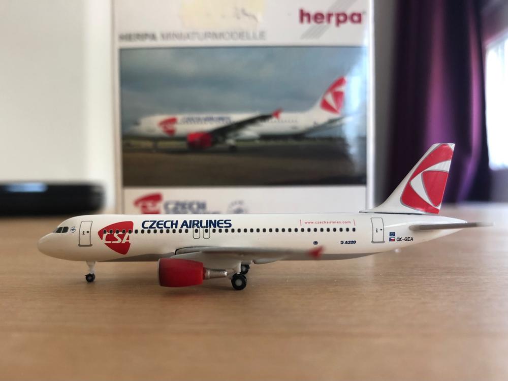 HERPA Wings- Czech Airlines Airbus A320 - 1:500 - Nr. 509565