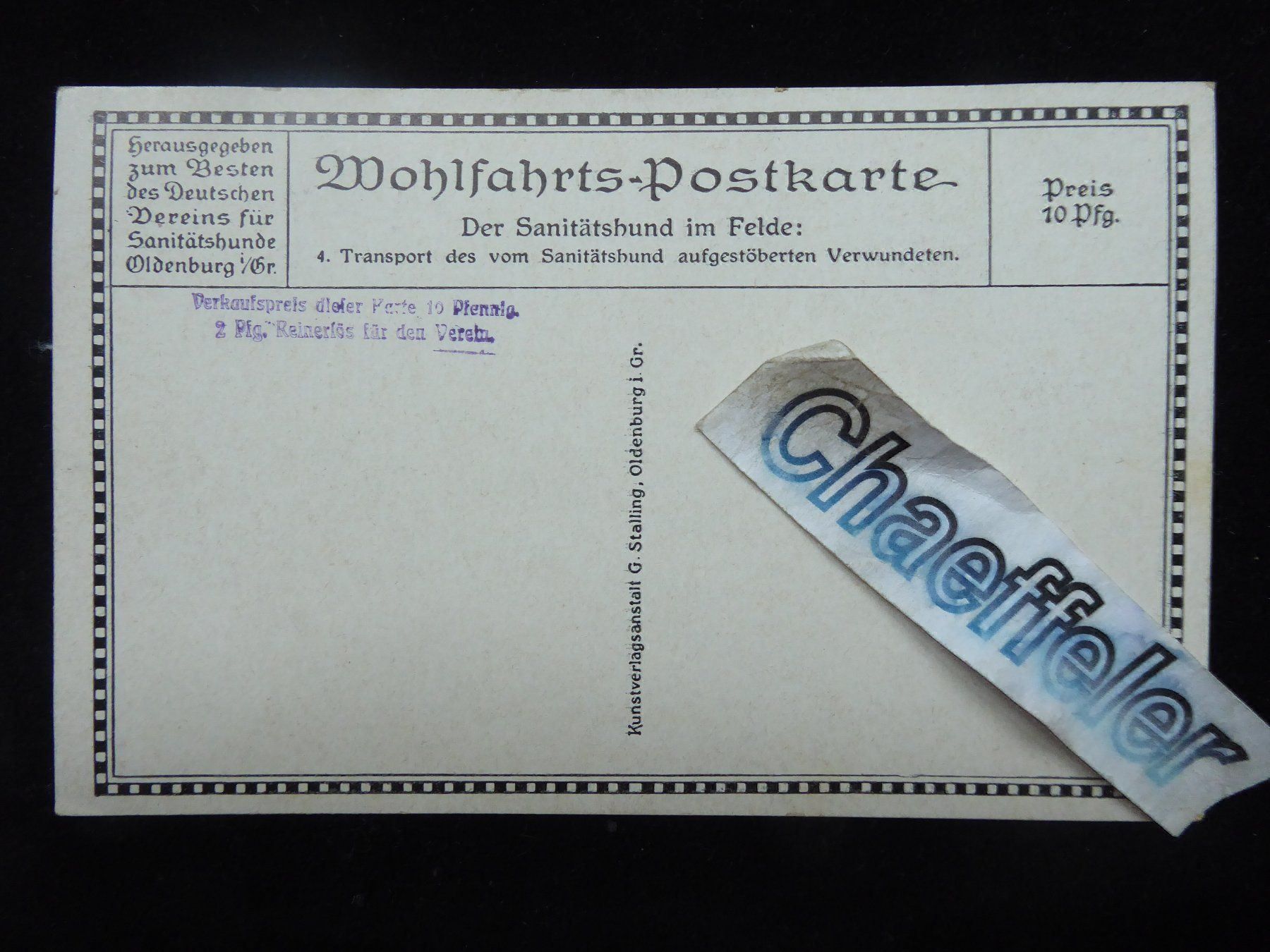Cartes postales: Wohlfahrts-Postkarte – D'occasion à Zürich par Chaeffeler 1