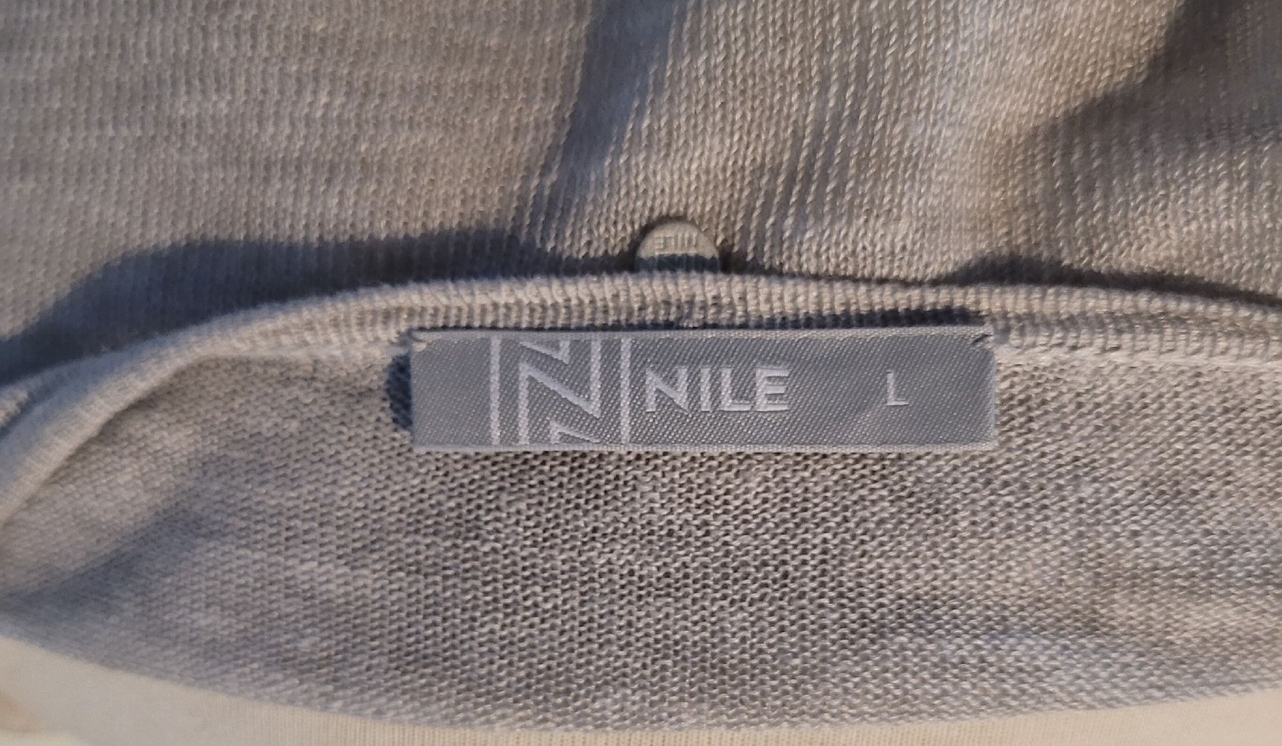 Nile Bolero: NILE feines Strickjäckli Gr M Leinen Hellgrau Neuwertig – Usato da Kappelen venduto da Betonchic 5