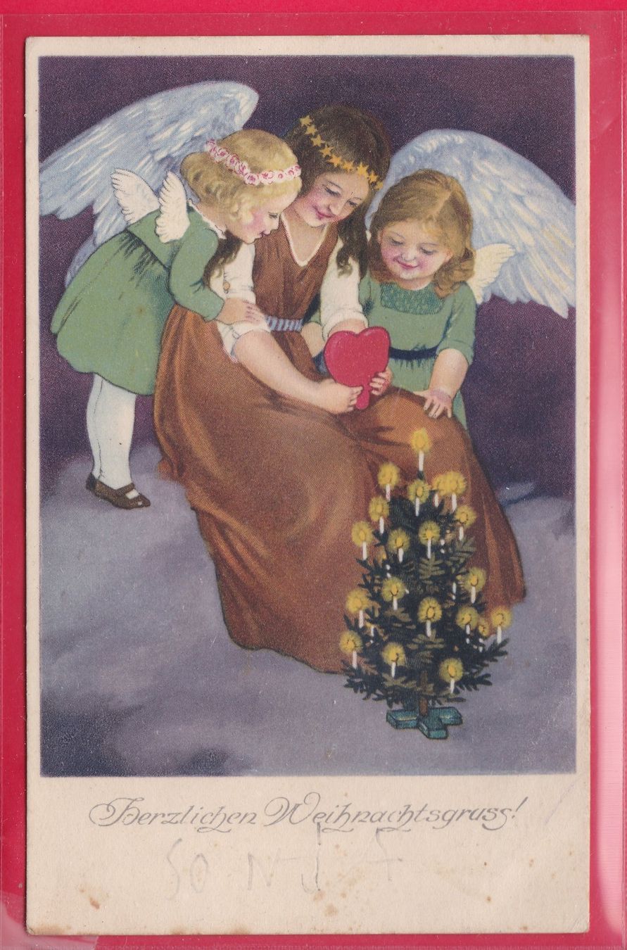 Ansichtskarten: HERZLICHEN WEIHNACHTSGRUSS – Gebraucht aus Oberrieden von Gebirgsstelze