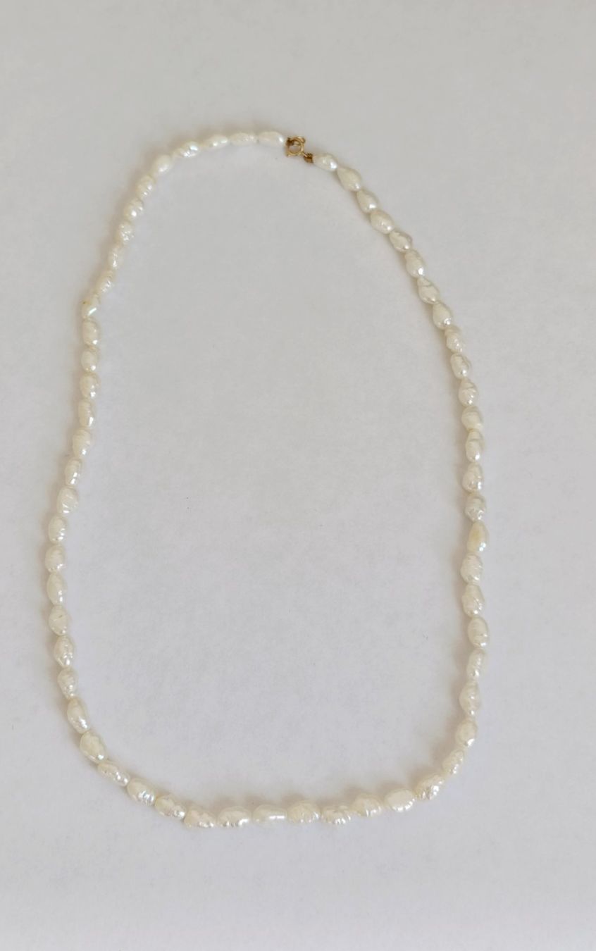 Ketten: Collier Perles Baroques & Fermoir Or 14K – Gebraucht aus Genève von EcrinVintage 1