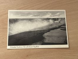 Alte Ansichtskarte Nordseebad, Sturmflut Rarität!