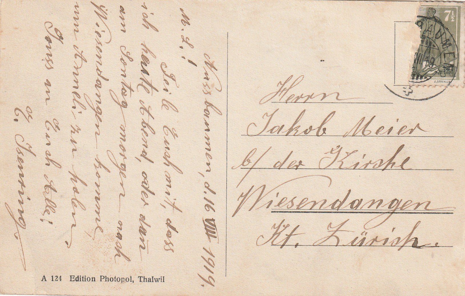 Cartes postales: Nussbaumen 3-bildrig – D'occasion à Rorschacherberg par fratovi2 1