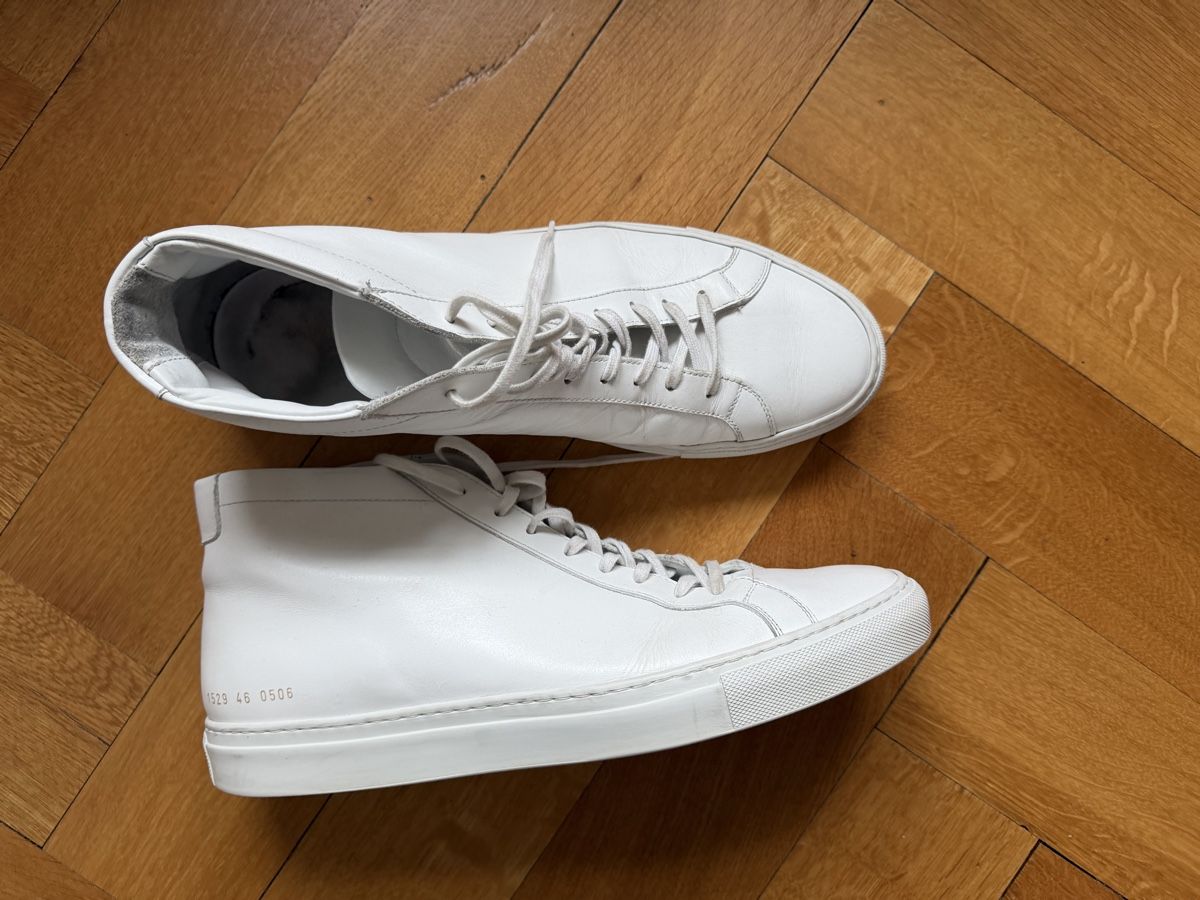 Scarpe da uomo: Common projects Achilles mid white eu46 – Usato da Lausanne venduto da steveoare 2