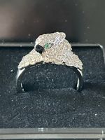 Adler Ring, 925 Silber, Zirkonia, Grösse 57, Winterschmuck