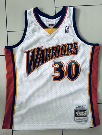 Mitchell & Ness Stephen Curry Warriors 30 Trikot Gr. L Weiss