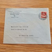 Brief Horlogerie La Glycine Bienne 1916 Chaux De Fonds