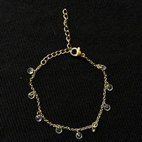 18KGP Zirkonia Kleine Armkette in Gold