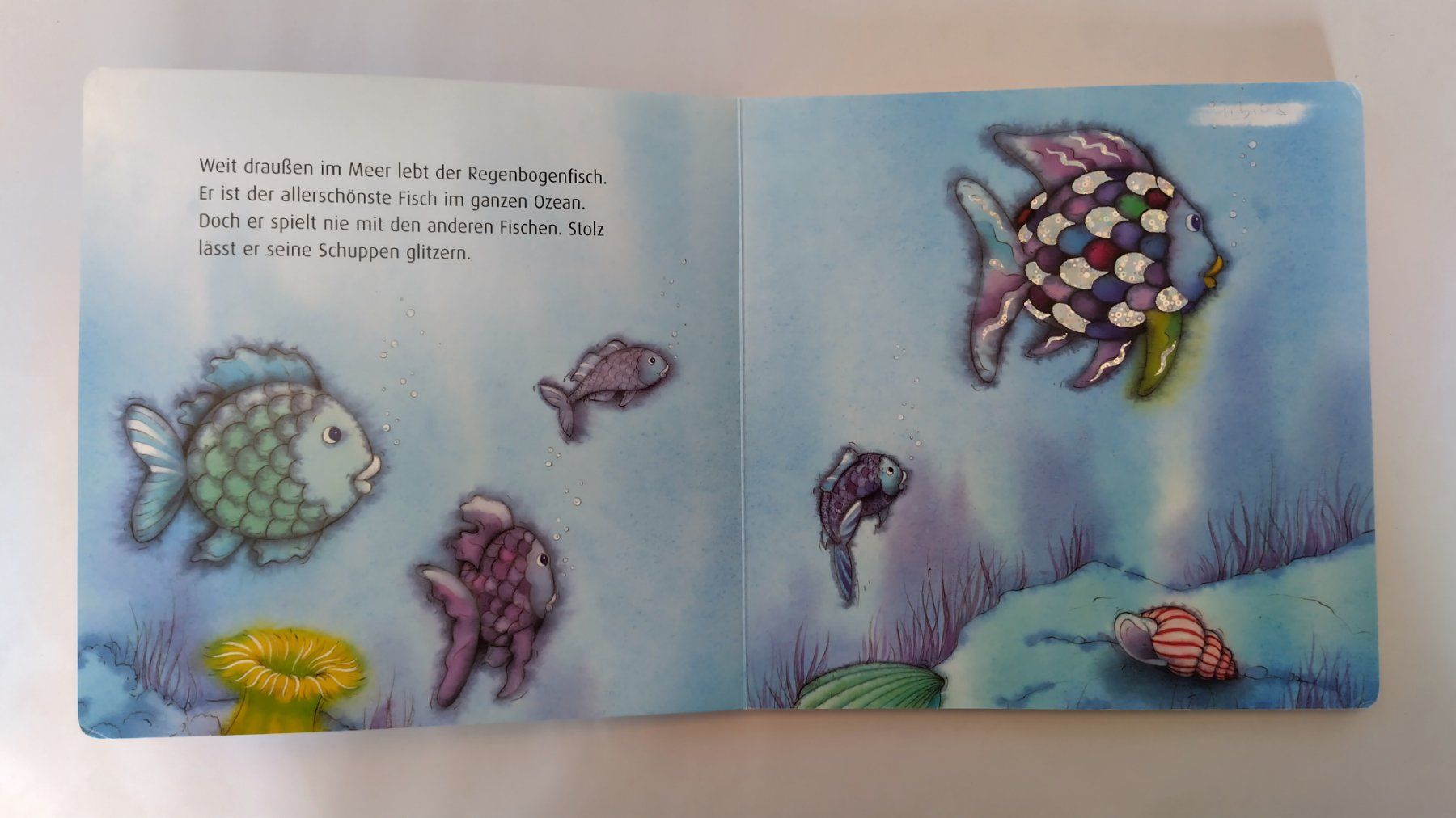 Bücher: Der Regenbogenfisch / Marcus Pfister / Bilderbuch kartoniert – Gebraucht aus Bellach von JingleJerry 2
