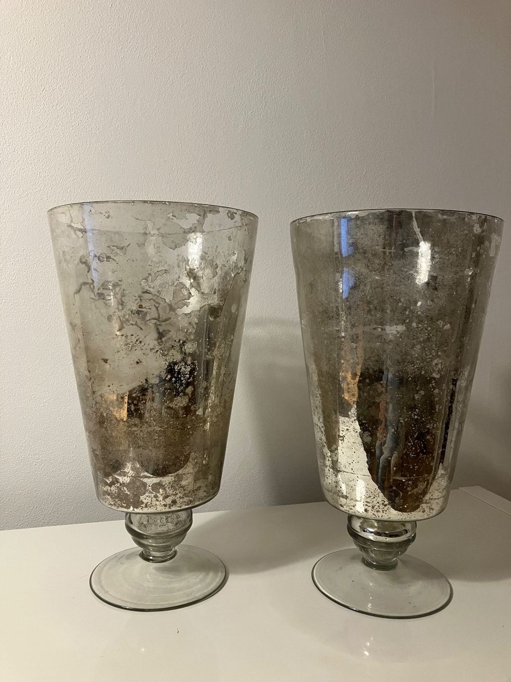 Vasi & Recipienti: Grosse Silberglas Kelch-Vasen – Usato da Balsthal venduto da mau_pz8m 1