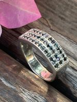 Ring mystisch Art Deco Design Gr 55  Silber mit Meisterpunze