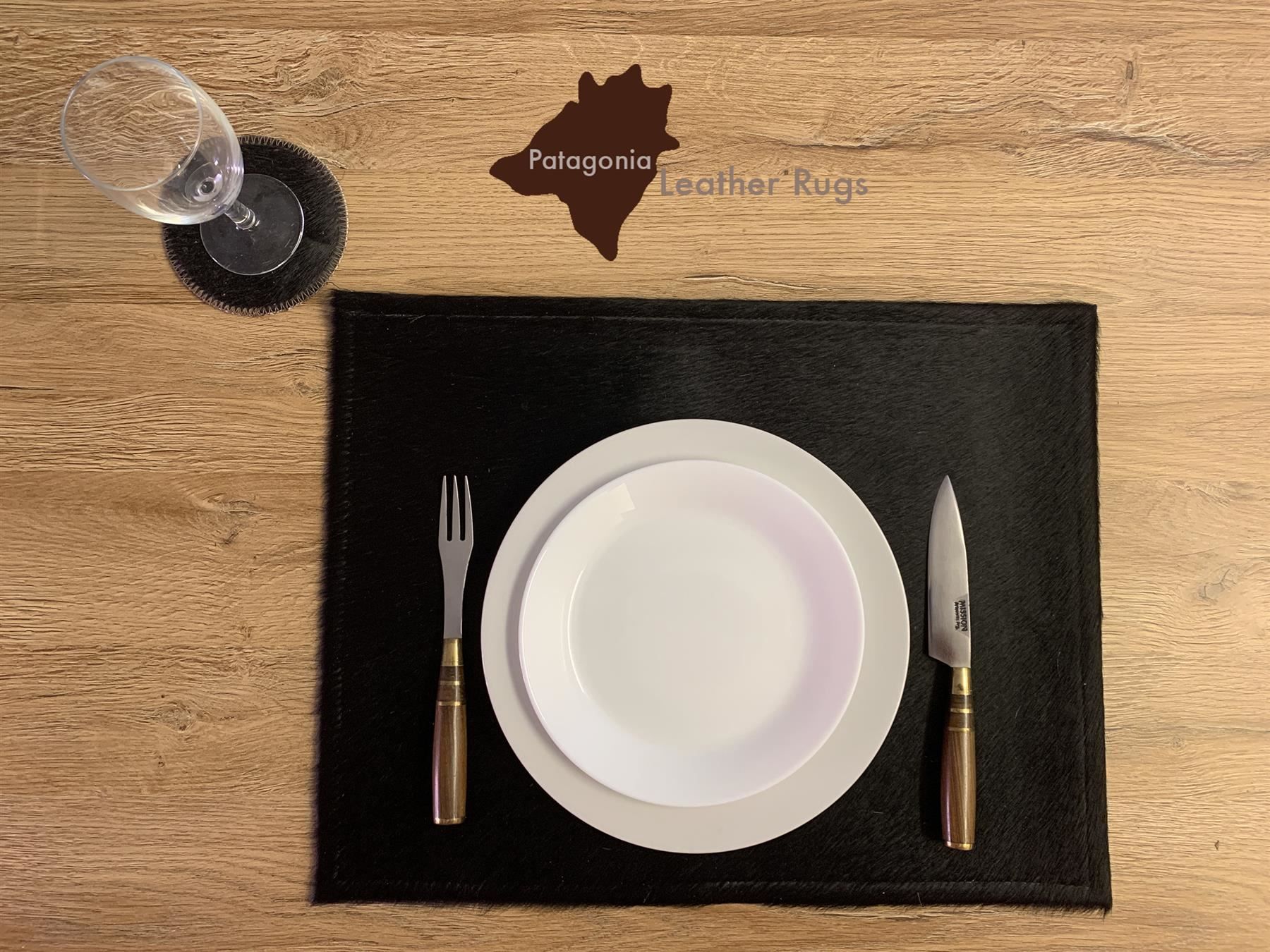 Sottobicchieri: Set mit 6 Tischsets aus Kuhfell – Nuovo e nell'imballaggio originale da Arbedo venduto da patagonialeatherrugs 1