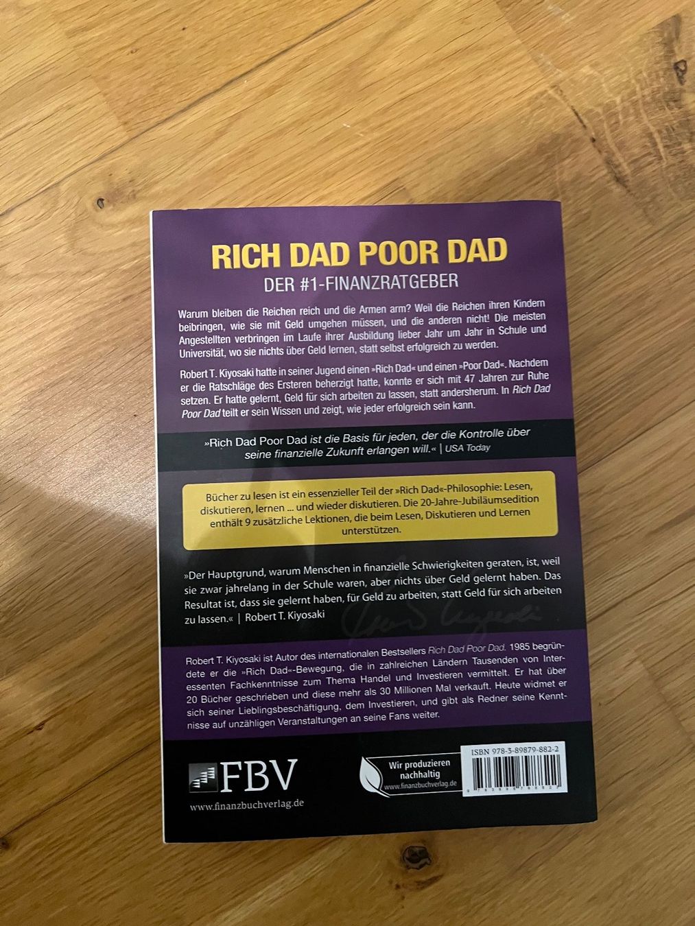 Bücher: Rich Dad Poor Dad - Das Original – Gebraucht aus Stäfa von PatrickOO7 1