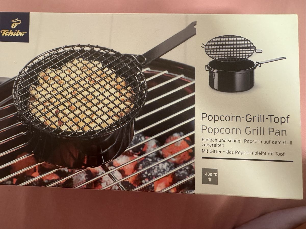 Tchibo Küchengeräte: Tchibo Popcorn-Grill-Topf neu mit Gitter – Neu und originalverpackt aus Windisch von Shakira085