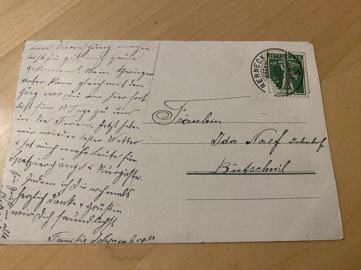 Cartoline postali: Ak Berneck Rosenburg 1913 – Usato da Mosnang venduto da Goldwasser 3