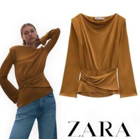 Jersey Bluse Zara size S