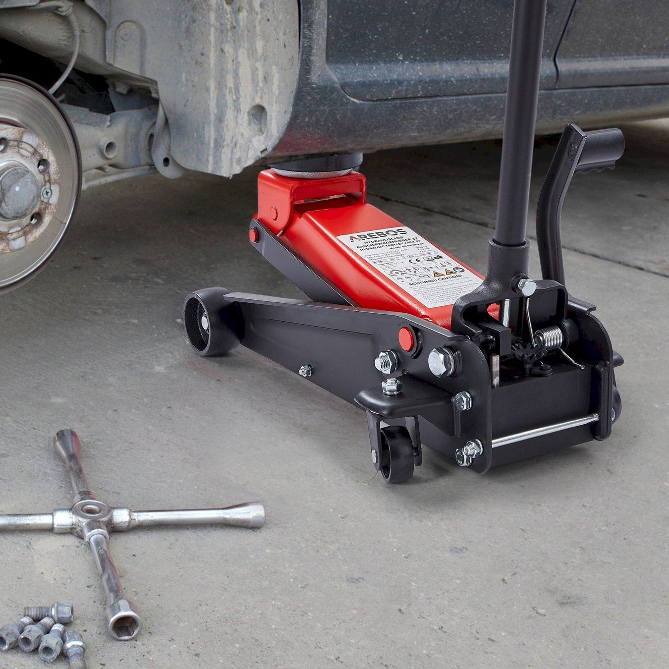 Assistenza stradale: AREBOS Hydraulischer Rangierwagenheber – Nuovo e nell'imballaggio originale da Bottighofen venduto da zaap 1