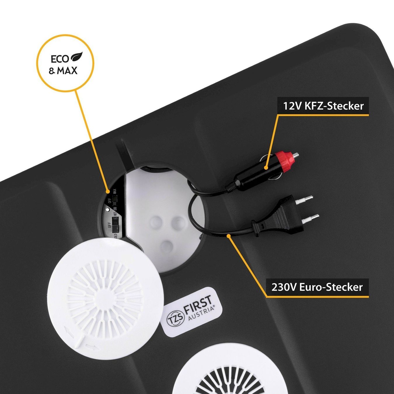 Cucinare, Mangiare & Bere: TZS First Austria 40L Kühlbox schwarz – Nuovo e nell'imballaggio originale da Bottighofen venduto da zaap 4